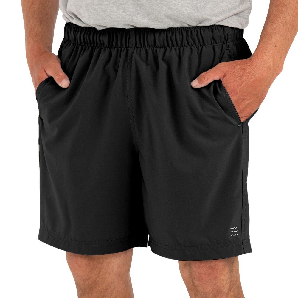 Free Fly Apparel Breeze Short 6 Inch Inseam Men's in Black